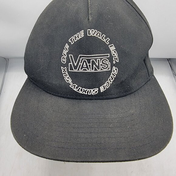 Vans Off The Wall Since Sixty Six Black Hat Cap FlexFit Casual Comfort Outdoors - Picture 5 of 9